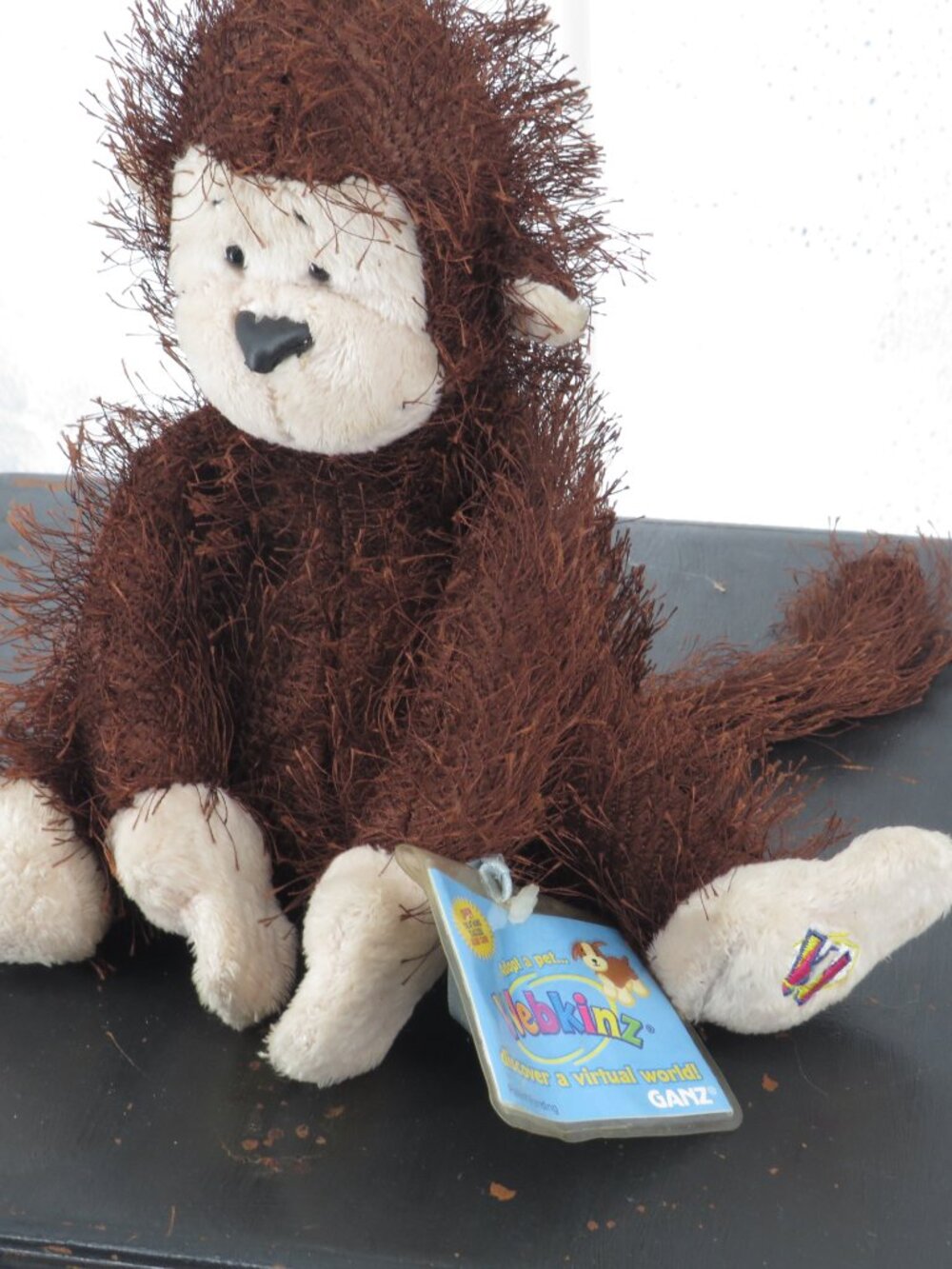 Webkinz Monkey HM008 Plush Brown 8.5 in Sealed Unused Code Tag Ganz Y2K Collect